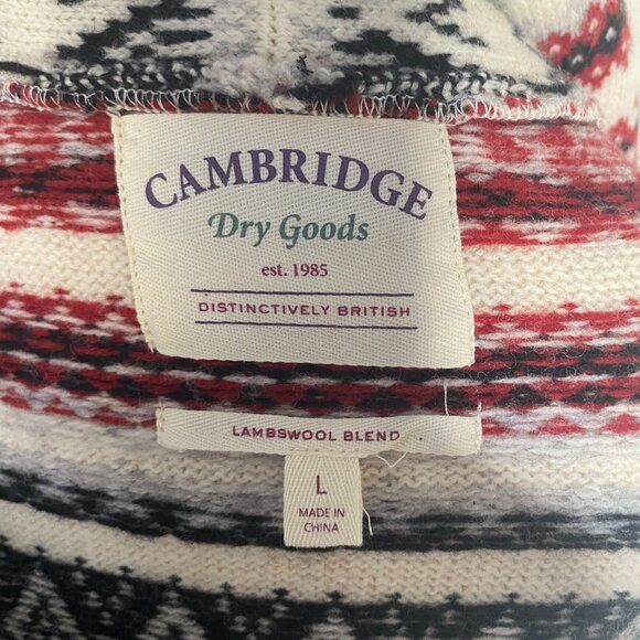EUC CAMBRIDGE DRY GOODS Cardigan Lambswool Blend sz L - Picture 6 of 6